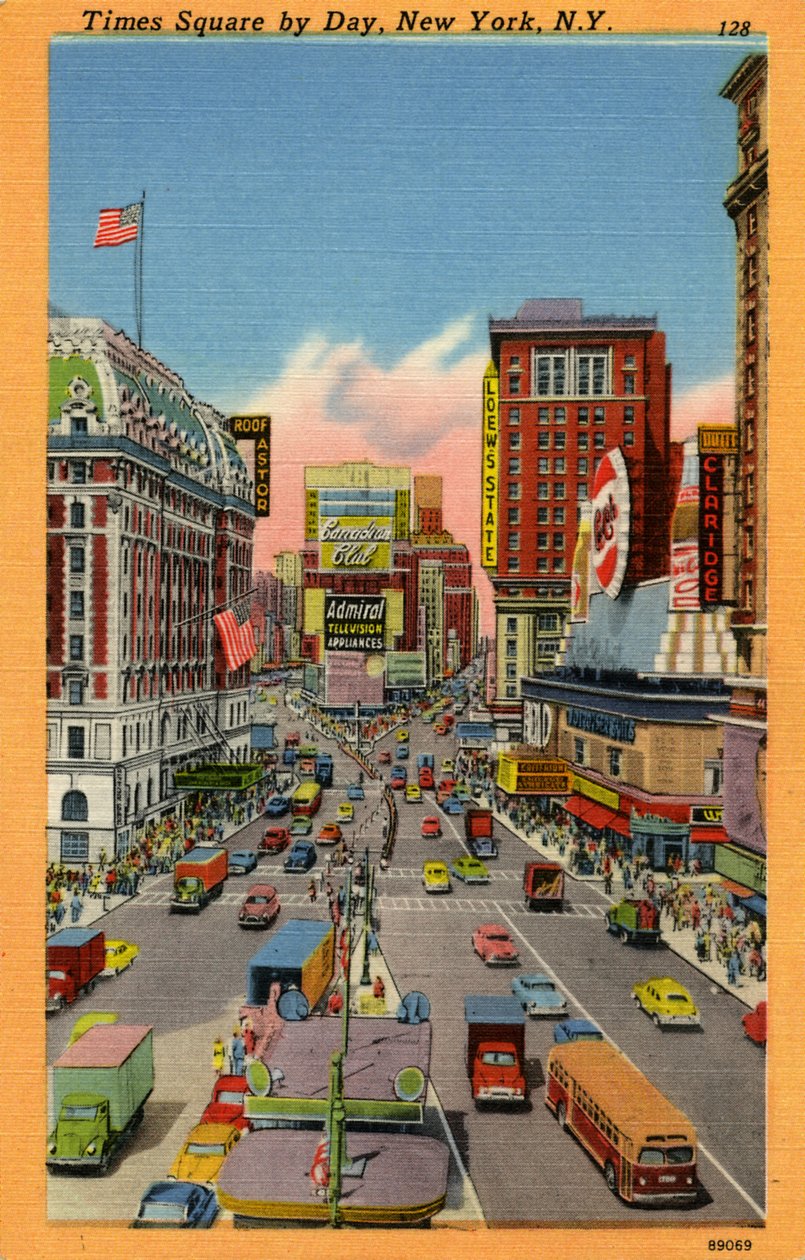 Times Square ve dne: New York City, New York od Unbekannter Künstler
