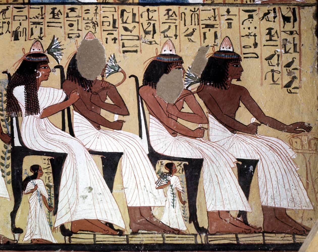 Hrobka řemeslníků: Hrobka Sennedjem, místo Deir El Medineh v Luxoru, Egypt. od Leopold Blonder
