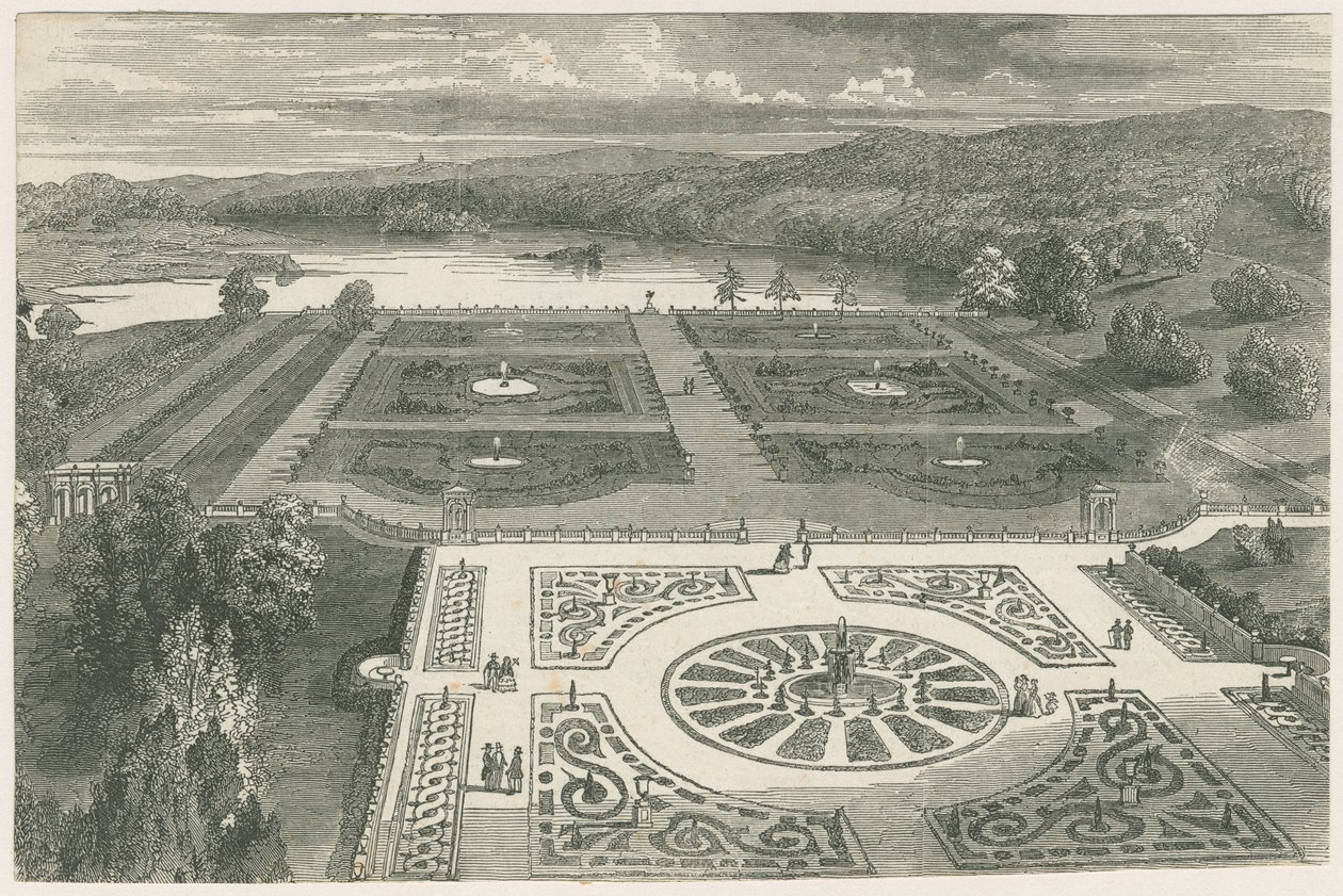 Trentham Gardens: dřevoryt, a [? 19. století] od Unbekannt