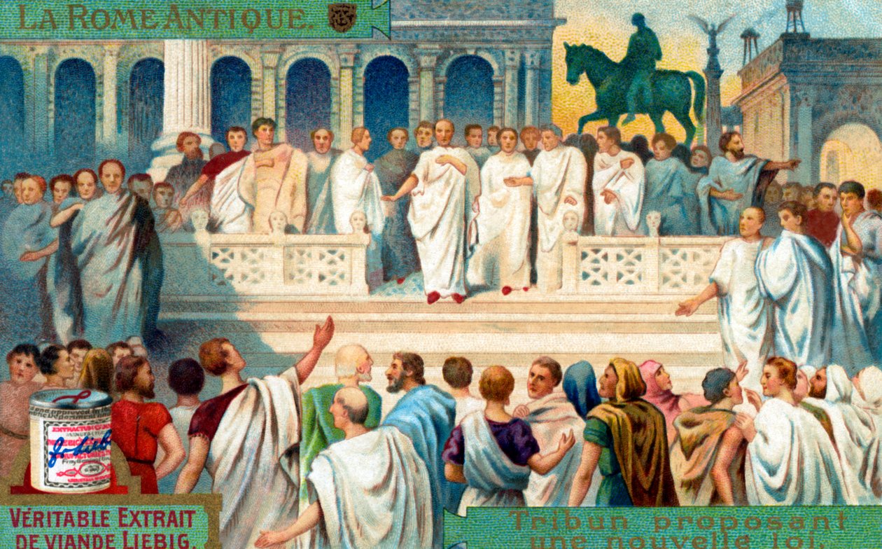 Tribun v Římské republice: Návrh zákona. od Unbekannter Künstler