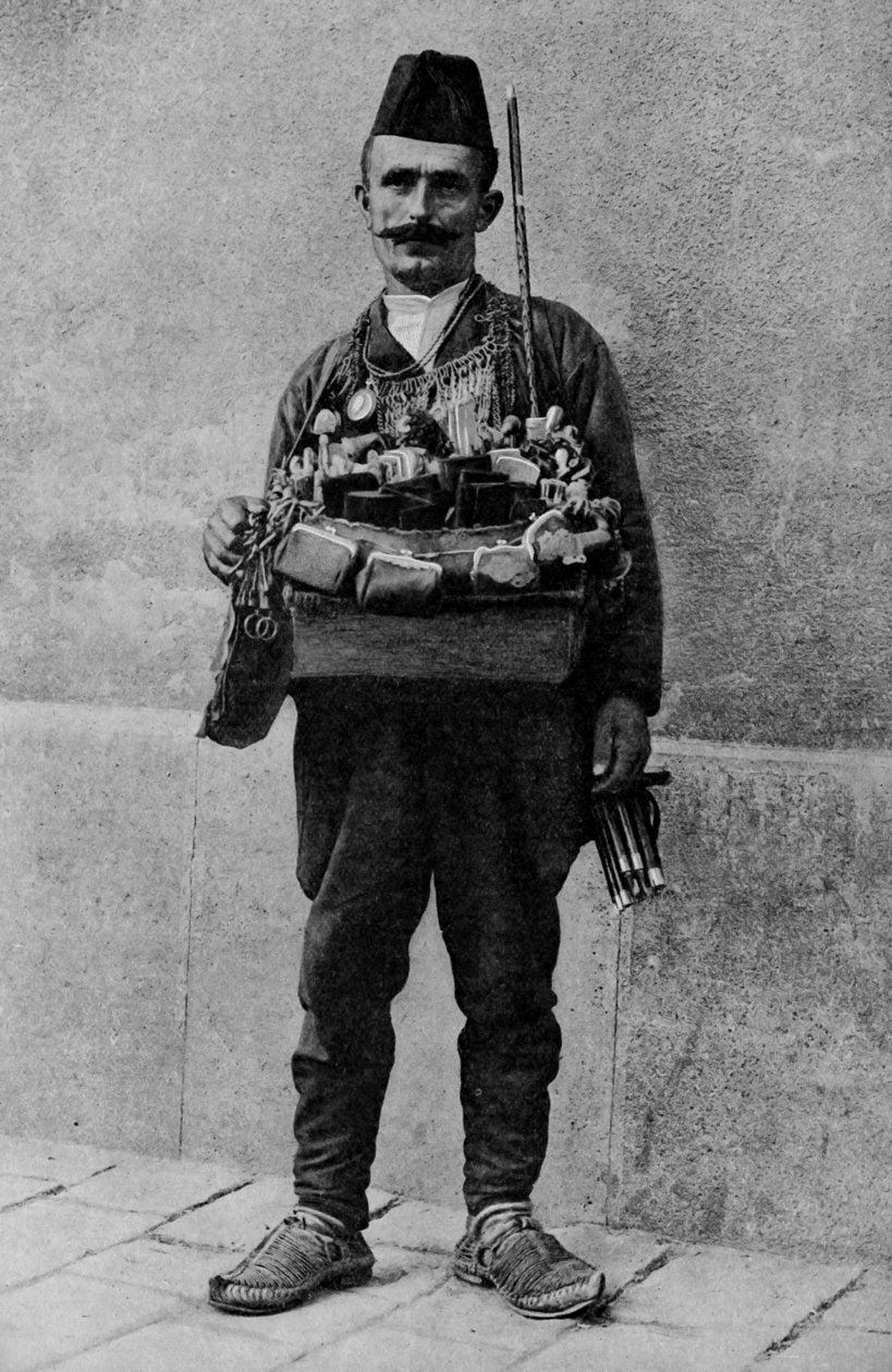 Krocan. Orientální autolycus pronásleduje své zboží na tržišti. 1920 od Unbekannt