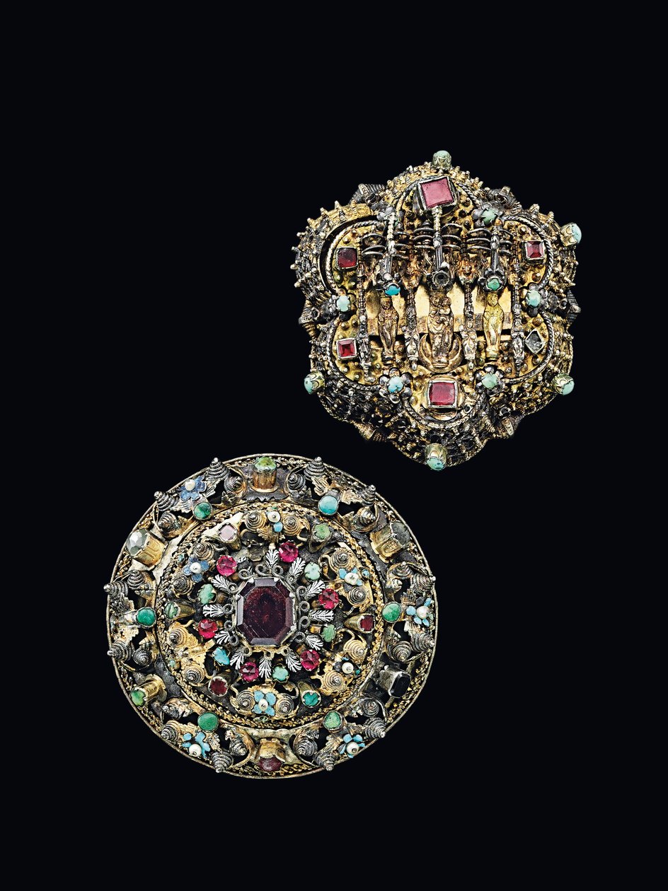 Dvě náprsní růžice, Nagyszeben, kolem 1675-1700 od Unbekannt
