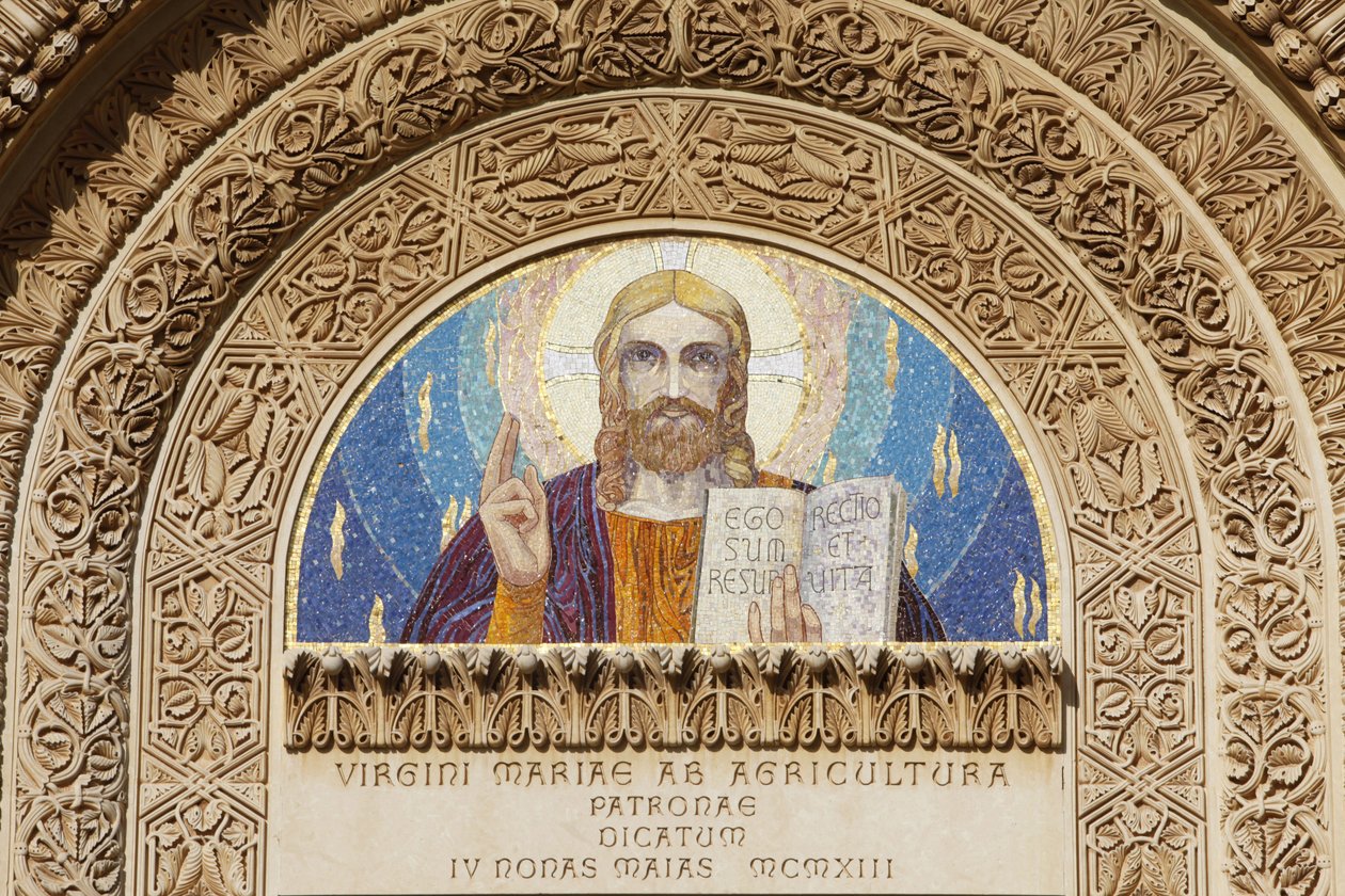Tympanon baziliky Santa Maria della Coltura, Parabita, Apulie, Parabita, Itálie od Unbekannt