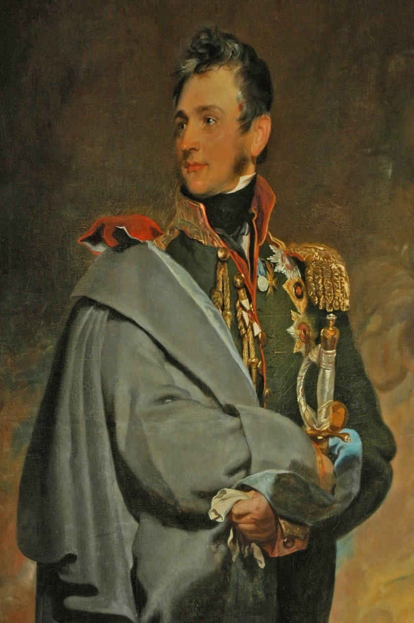 Ukrajina, Jalta, palác Alupka (1828), obraz Michaila Voroncova, guvernéra a stavitele paláce od Unbekannter Künstler