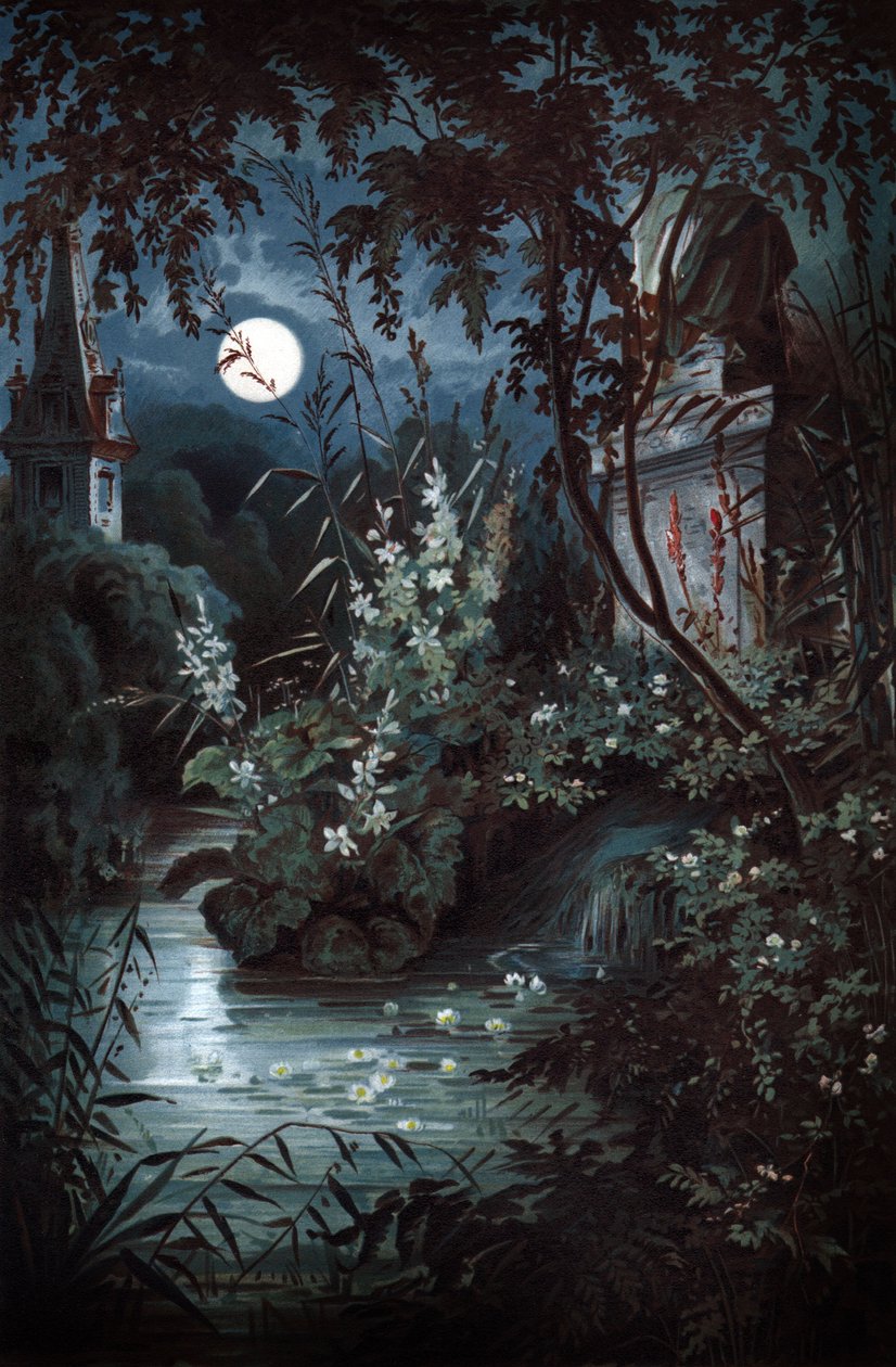 Undine, kolem roku 1900 (ilustrace) od Unbekannter Künstler