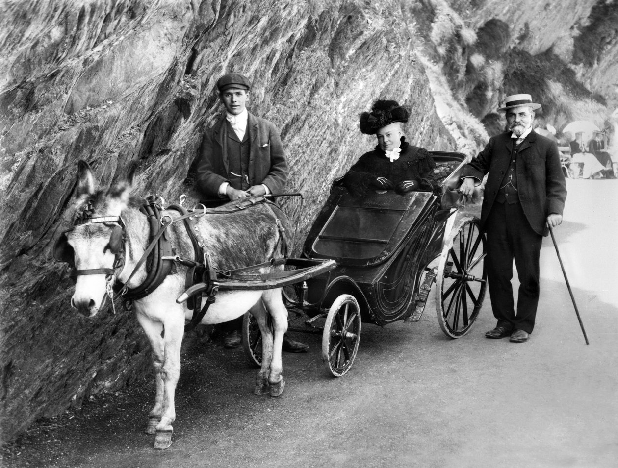 Spojené království: Neplatný kočár tažený oslem. 1906 od Unbekannt