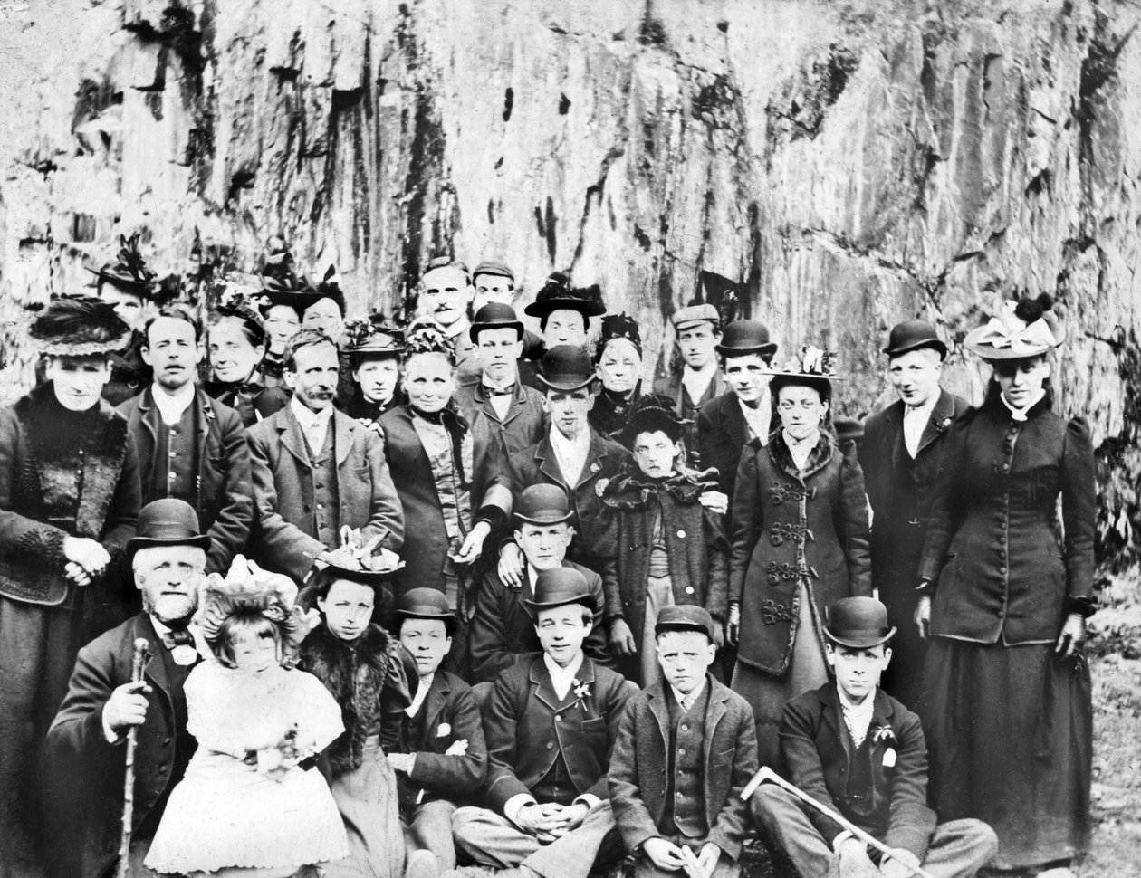 Spojené království: Skupina lidí na výletě. c1910 od Unbekannt