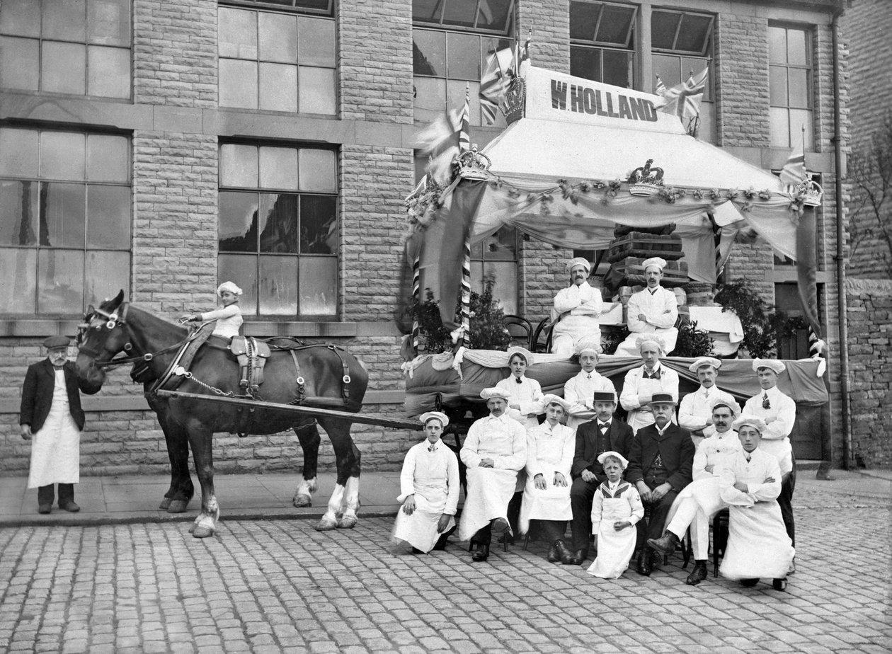 Spojené království : The Hollands Pie Carnival Float. Manchester, c1910 od Unbekannt