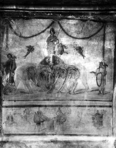 Venuše z Pompejí na voze neseném slony z Via dell