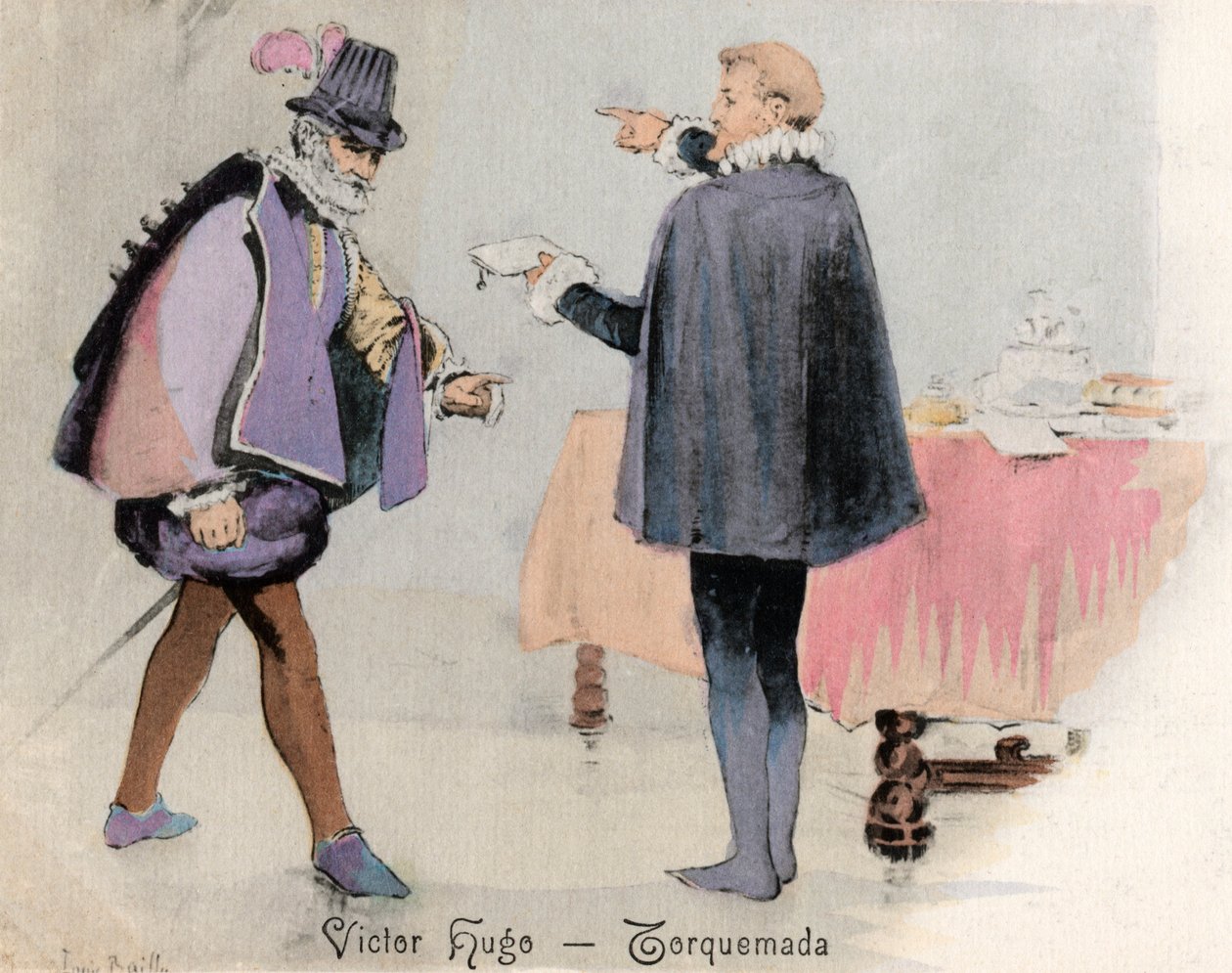 Victor Hugo - ilustrace od Unbekannter Künstler