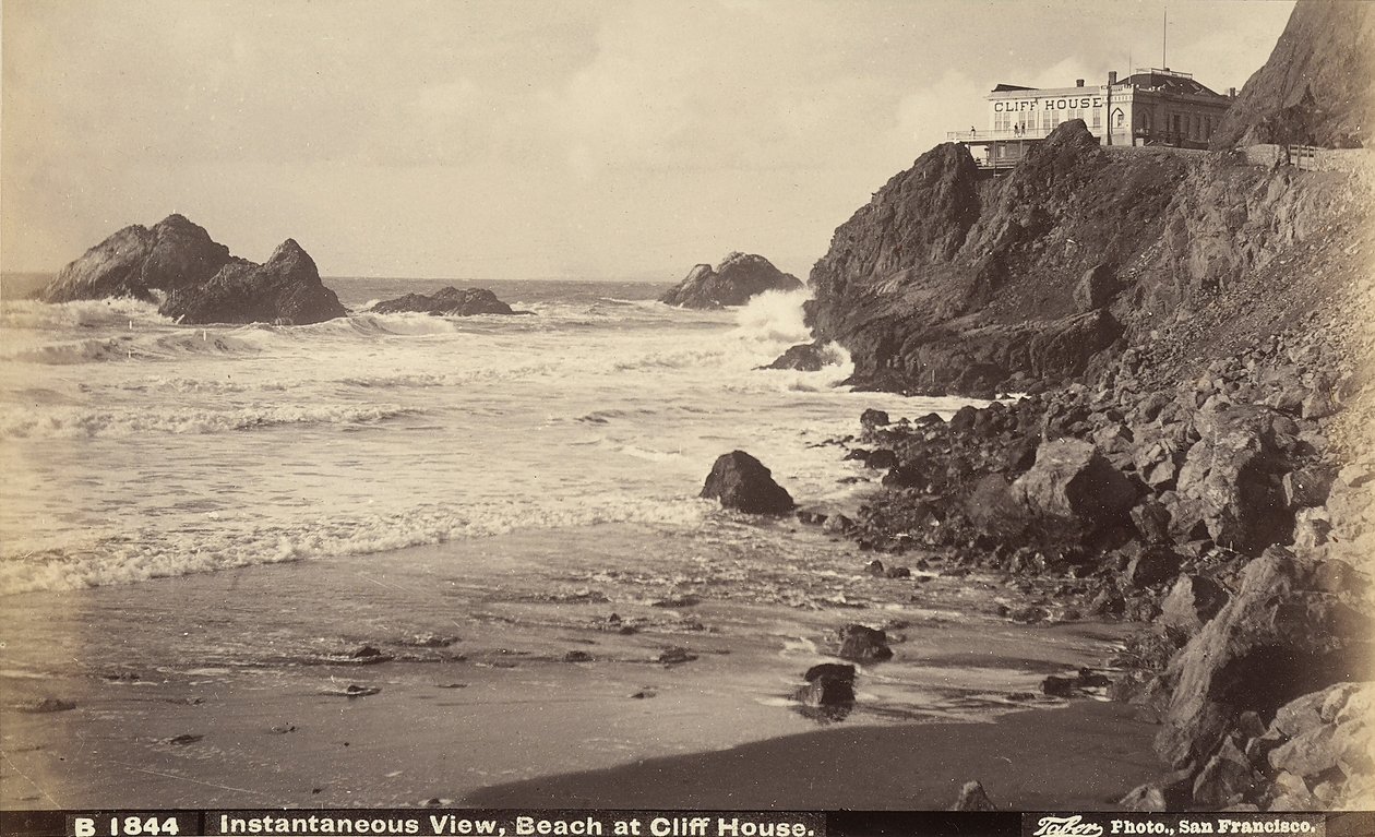 Pohled na Cliff House a pláž pod ním, San Francisco od Unbekannter Künstler