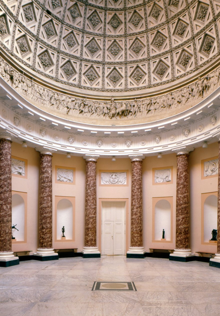 Pohled na Marble Saloon, Stowe House, Buckinghamshire, postavený v letech 1777-1780 (foto) od Unbekannt
