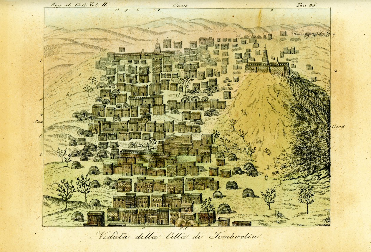 Pohled na město Timbuktu, Mali od Unbekannt