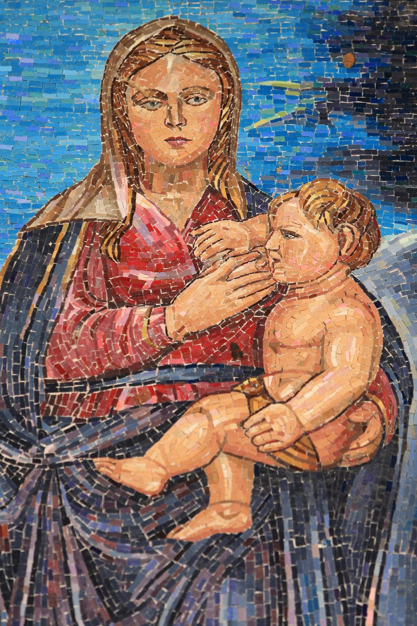 Panna a dítě. Guatemala. Bazilika Zvěstování, Nazaret, Izrael od Unbekannt