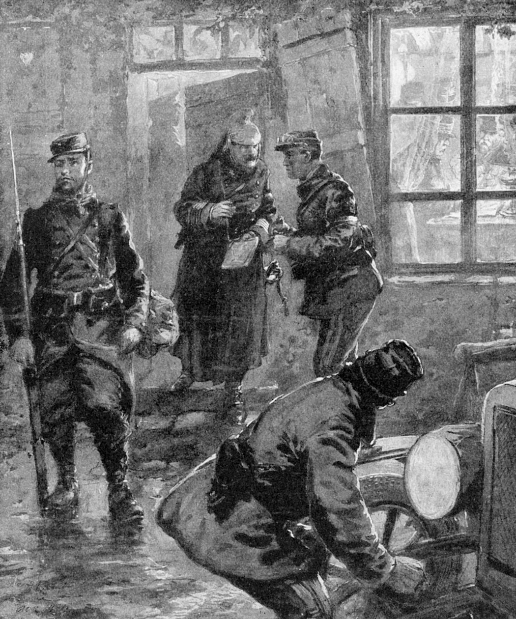 První světová válka - polní maršál French a generál Joffre od Unbekannter Künstler
