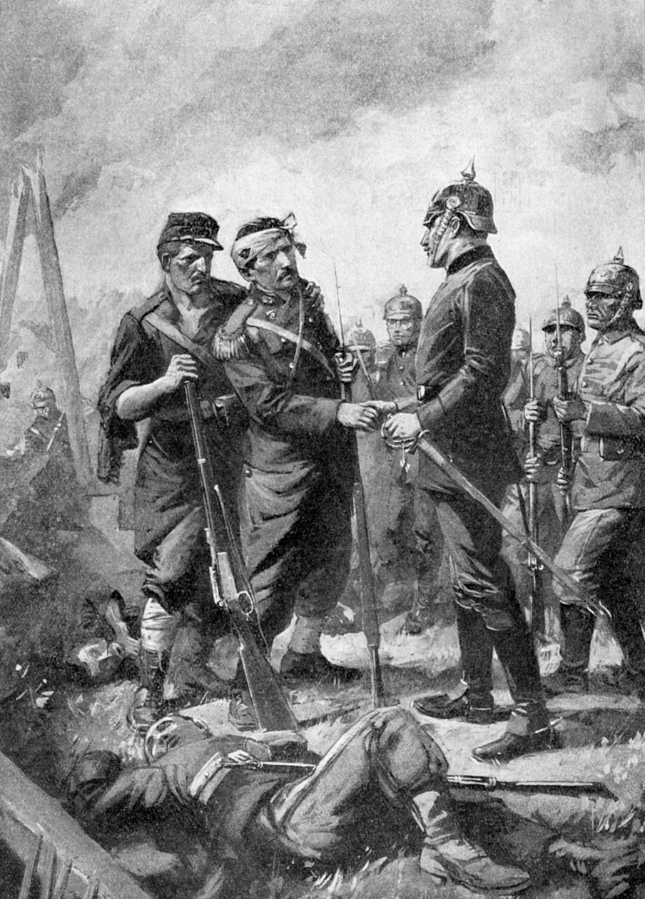 První světová válka - zraněný francouzský poddůstojník 1914 od Unbekannter Künstler