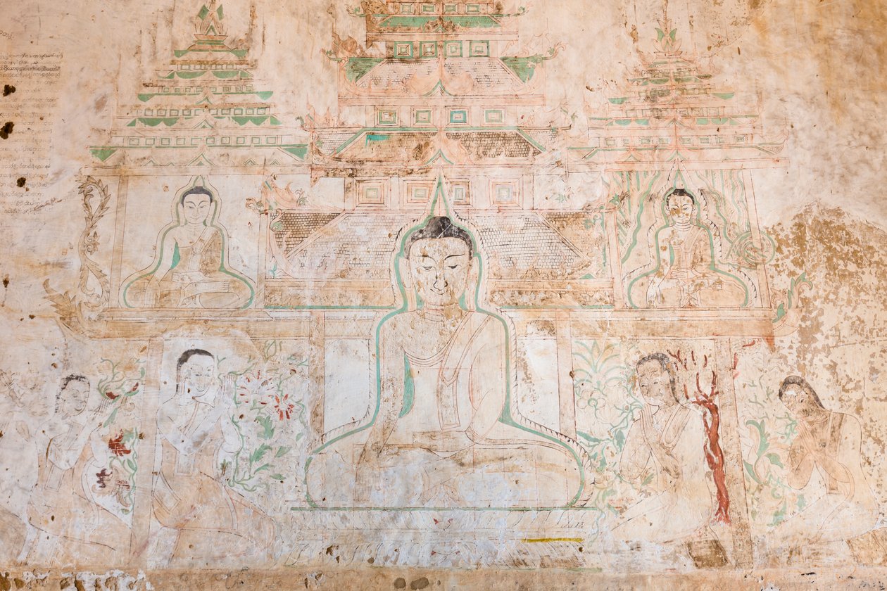 Seinämaalaus, Sulamani Pahto, Bagan (kuva) od Unbekannter Künstler