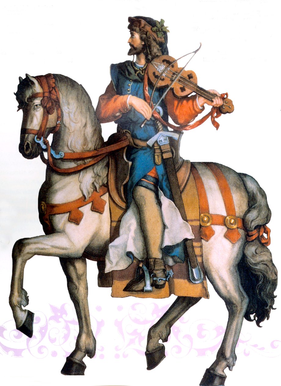 Walther von der Vogelweide, začátek 20. století (ilustrace) od Unbekannter Künstler