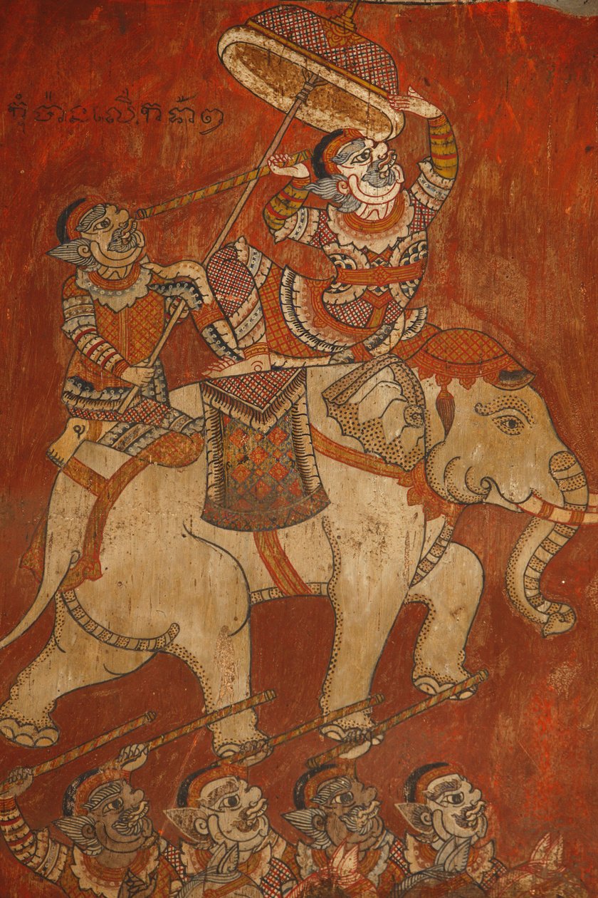 Wat Bo, Siem Reap Nástěnná malba Ramayana, Siem Reap, Kambodža od Unbekannt