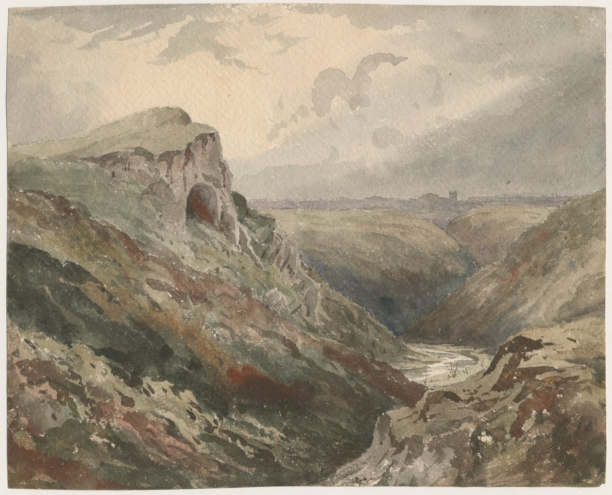 Wetton Dale: malba akvarelem, nd [?19. století] od Unbekannt