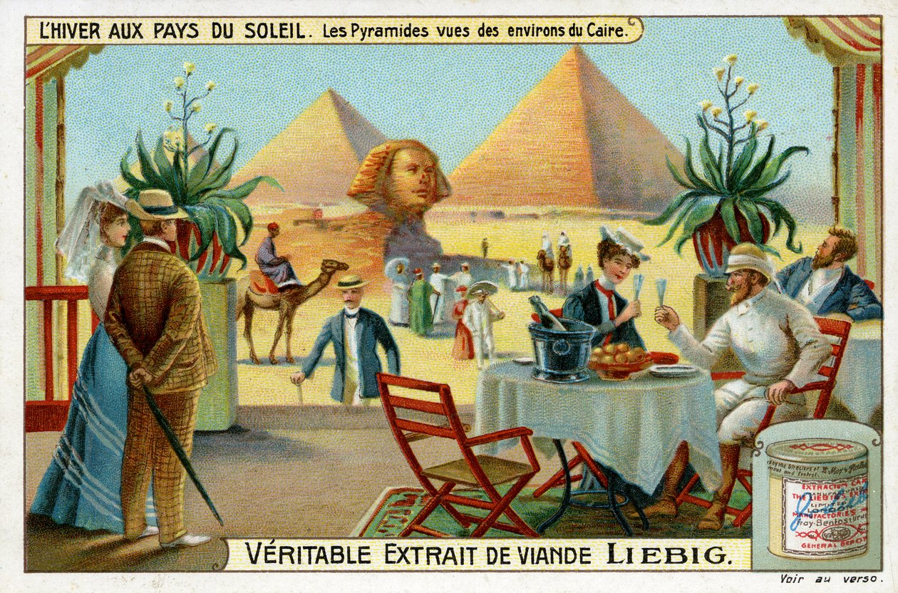 Zima na slunci: Pyramidy z pohledu z Káhiry, Egypt od Unbekannter Künstler