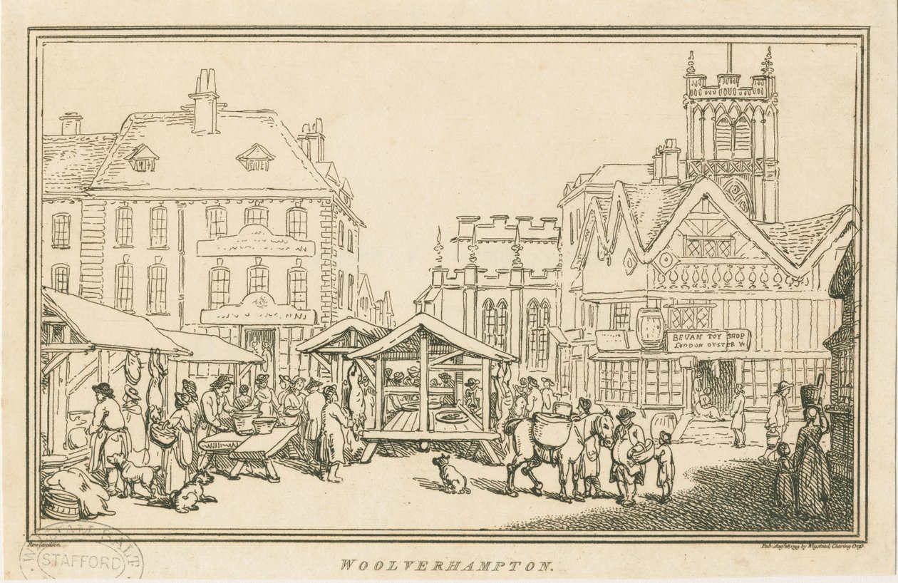 Wolverhampton - Market Place: lept, nd [c 1799] od Unbekannt
