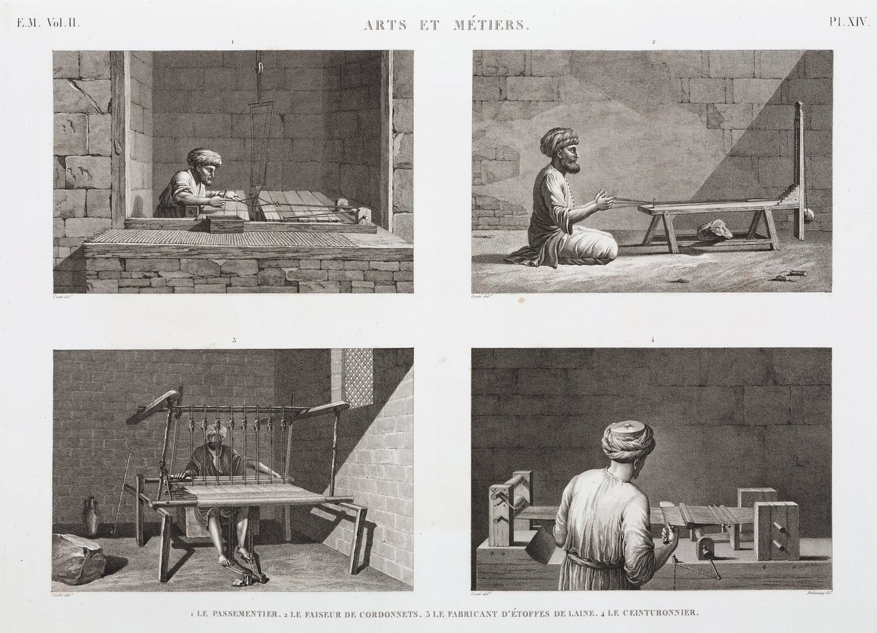 Wool & Worsted, Weaving Weaving, Egypt, c 1798 od Unbekannt
