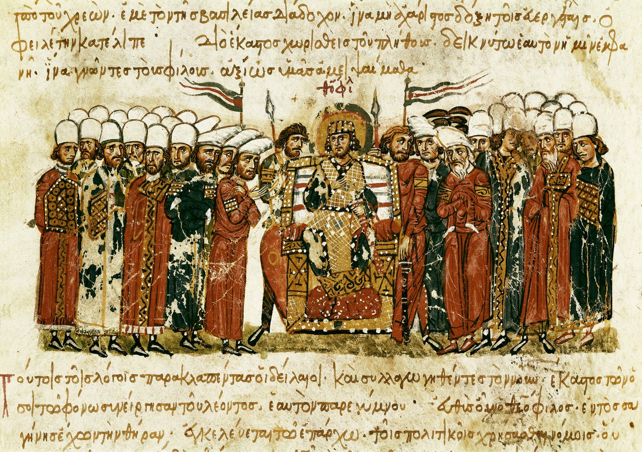 byzantský císař Theophile od Unbekannt