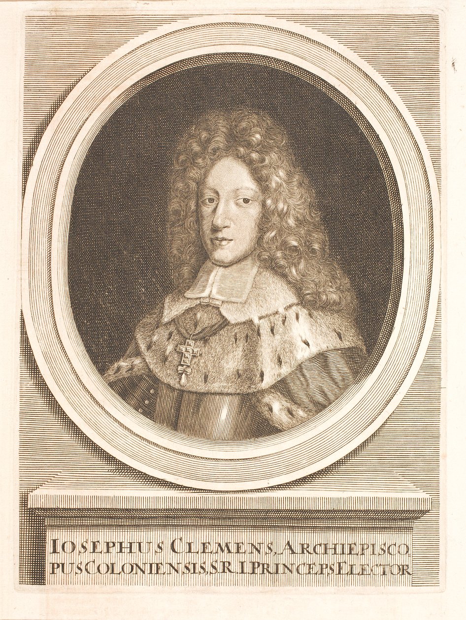 Joseph Clemens Kajetan Bavorský, arcibiskup kolínský od Unbekannter Stecher