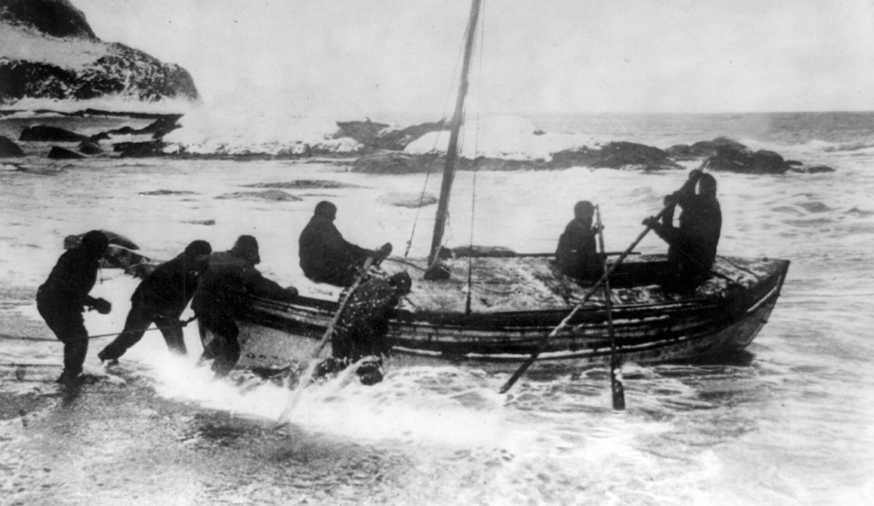 Císařská transantarktická expedice: Sir Shackleton na záchranu, asi 1914-17 (foto) od Underwood & Underwood