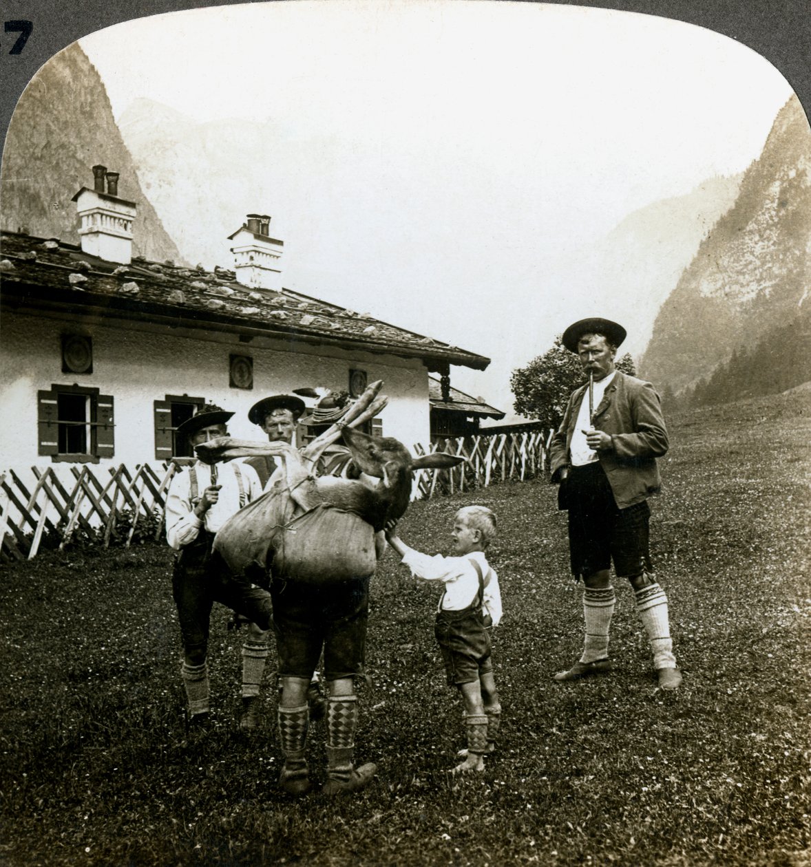 Bavorští horolezci, Německo. od Underwood and Underwood