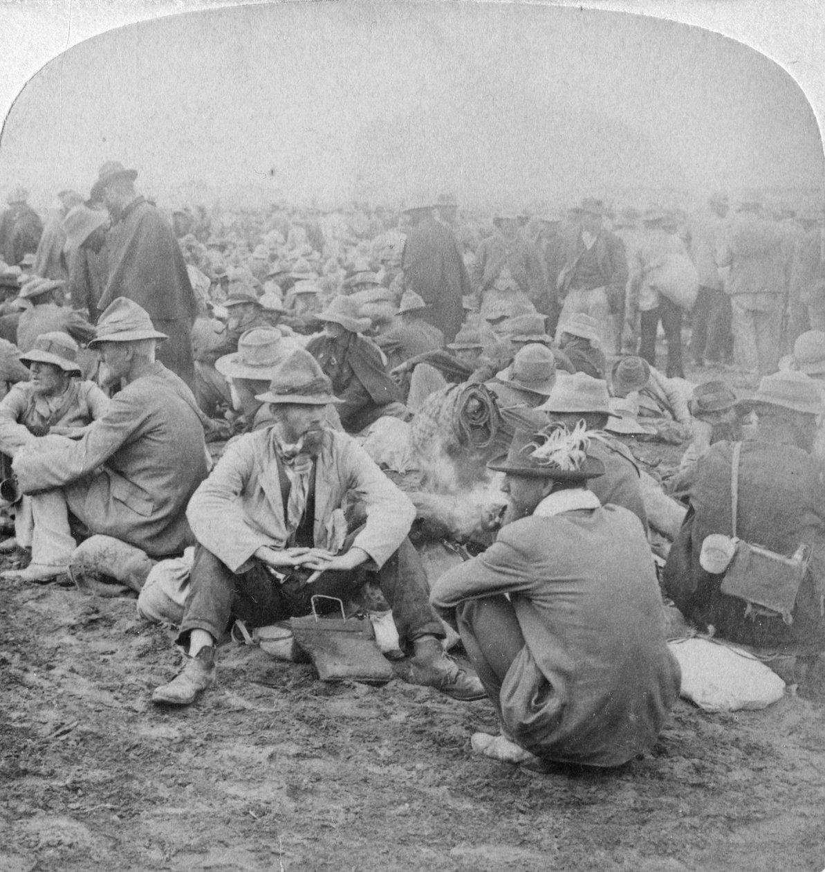 Búrští váleční zajatci, Jižní Afrika, 2. búrská válka, 1900. od Underwood and Underwood
