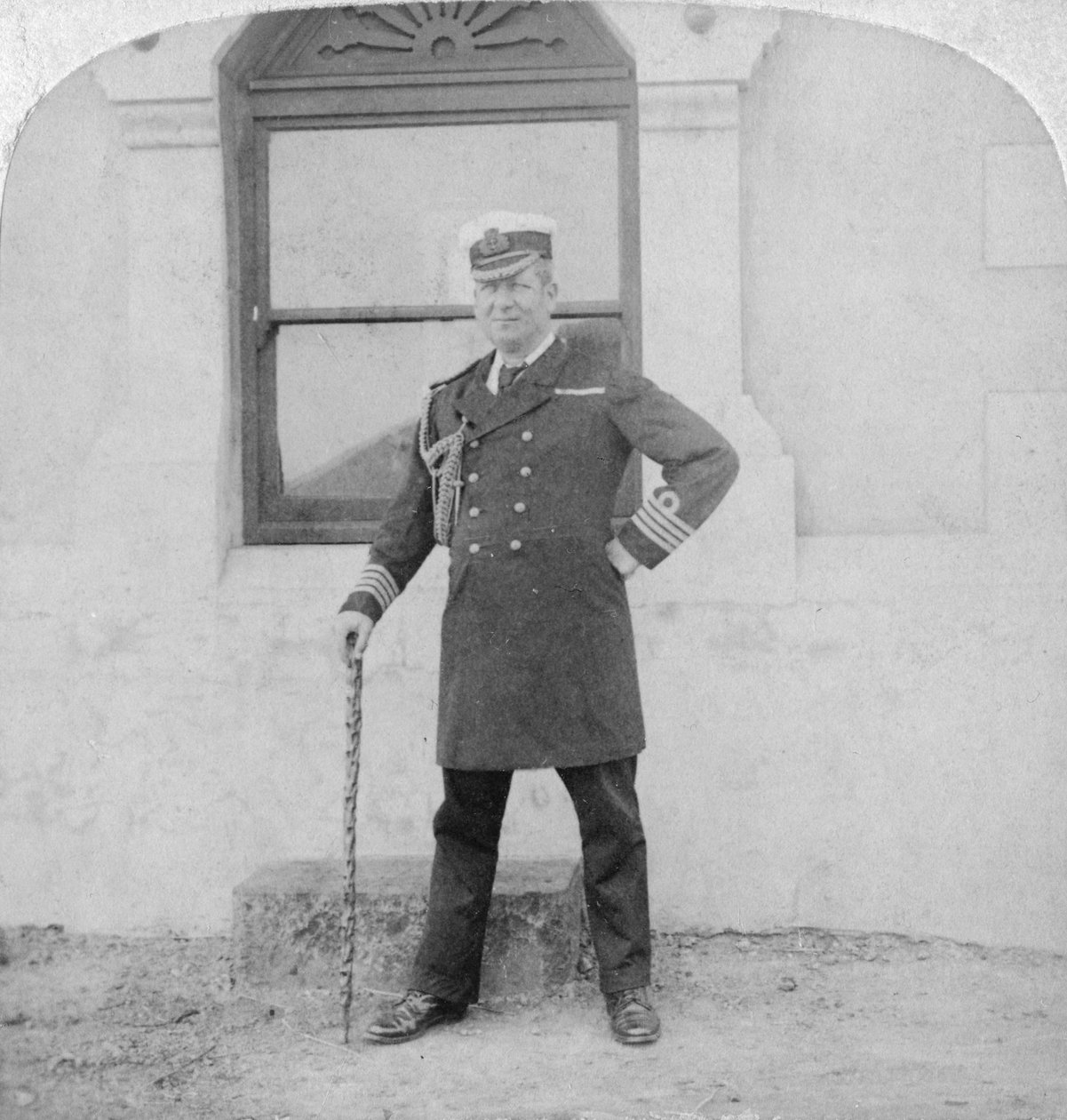 Kapitán Sir Edward Chichester, britský námořní důstojník, Kapské Město, Jižní Afrika, 1900. od Underwood and Underwood