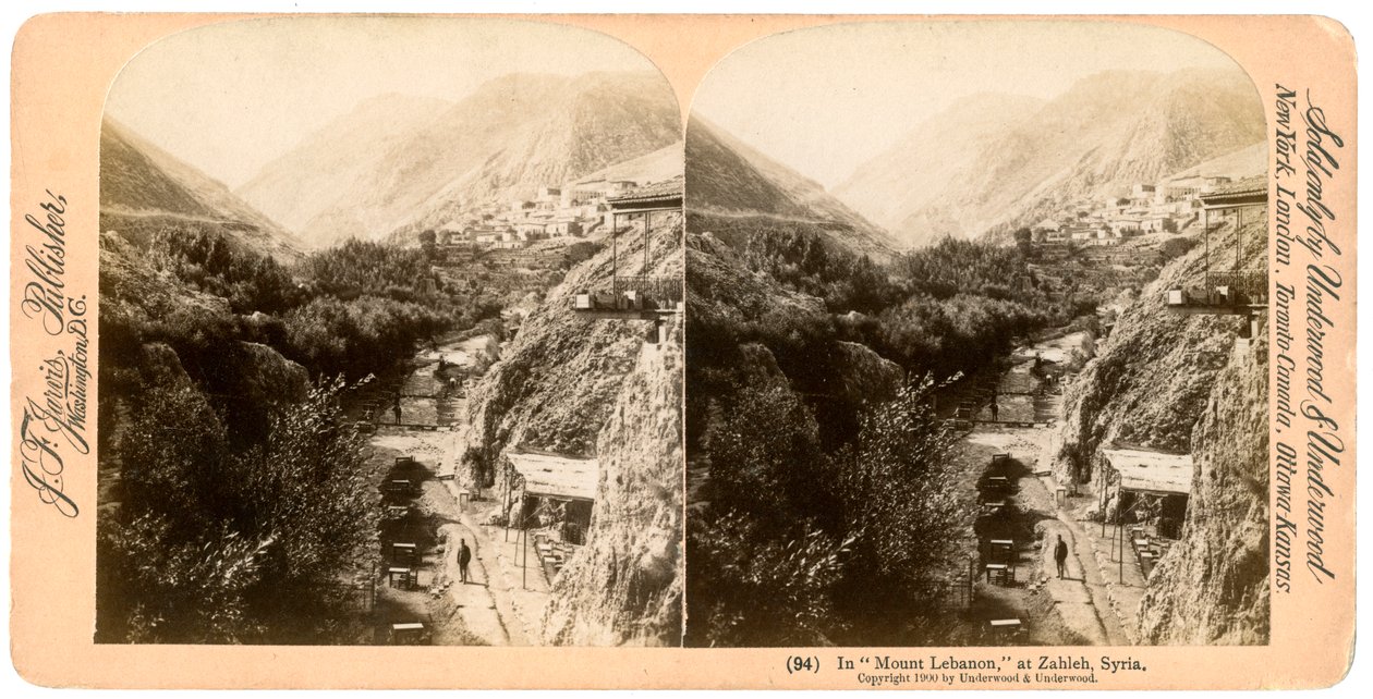 V Mount Lebanon, Zahlah, Libanon, 1900. od Underwood and Underwood