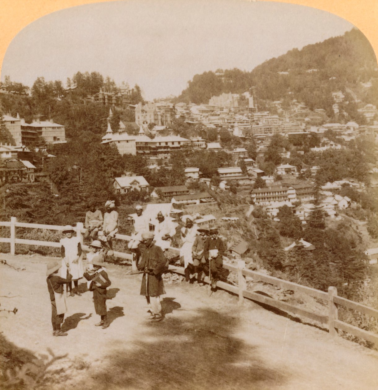 Simla, krásné himálajské horské středisko..., Indie, 1902. od Underwood and Underwood