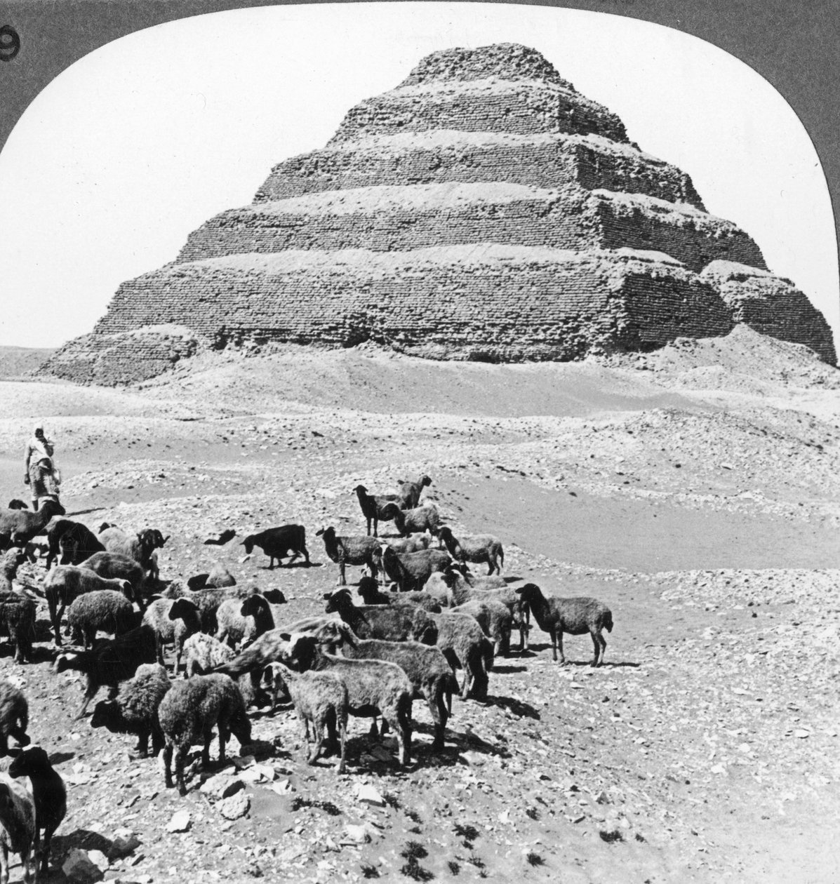 Pyramida Sakkarah, Egypt, 1905. od Underwood and Underwood