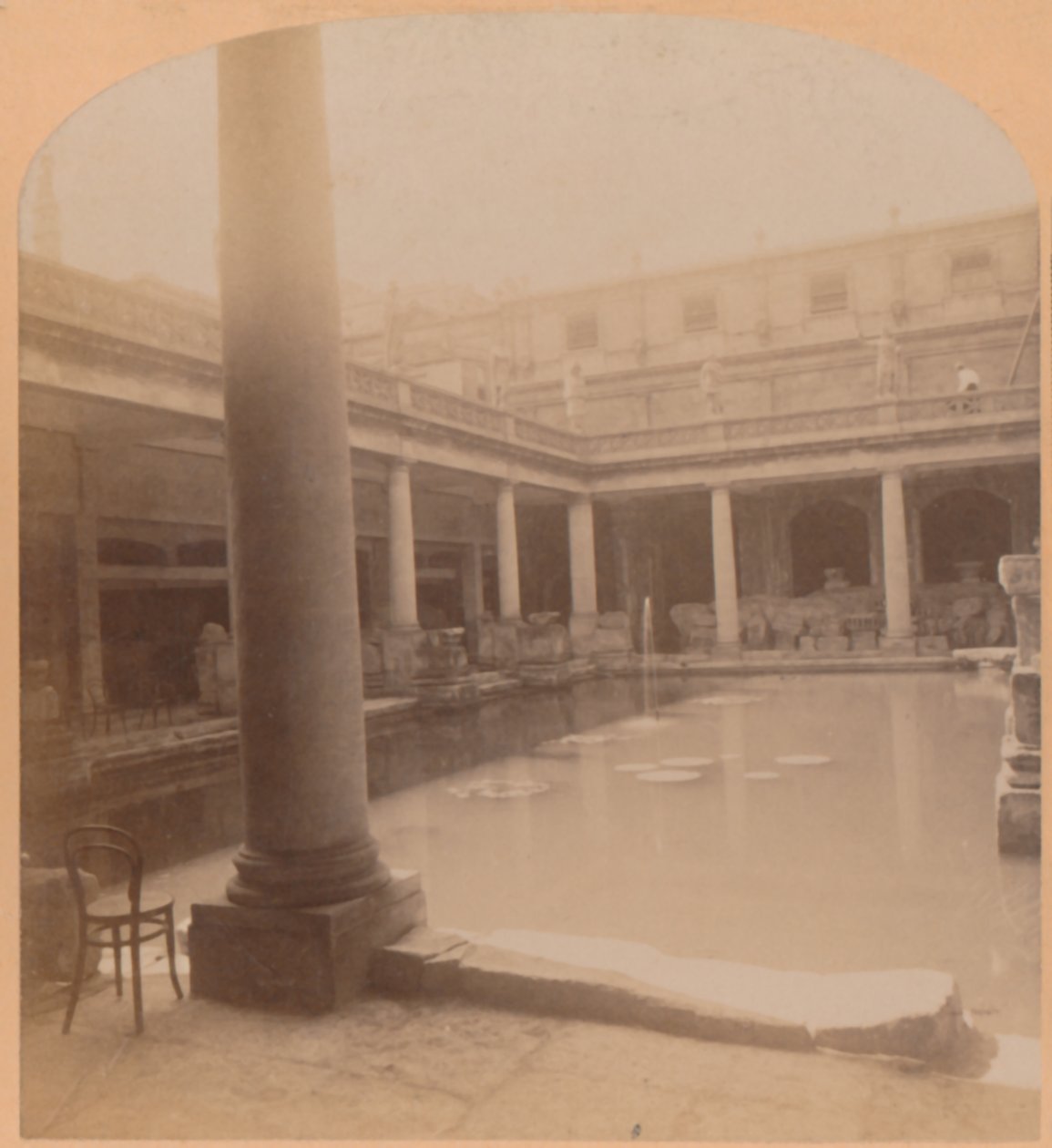 Staré římské lázně, Bath, Anglie, 1900. od Underwood and Underwood