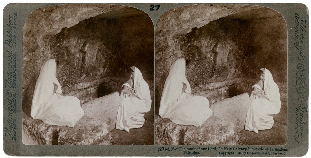 Hrob Ježíše, mimo Jeruzalém, Palestina, 1904. od Underwood and Underwood