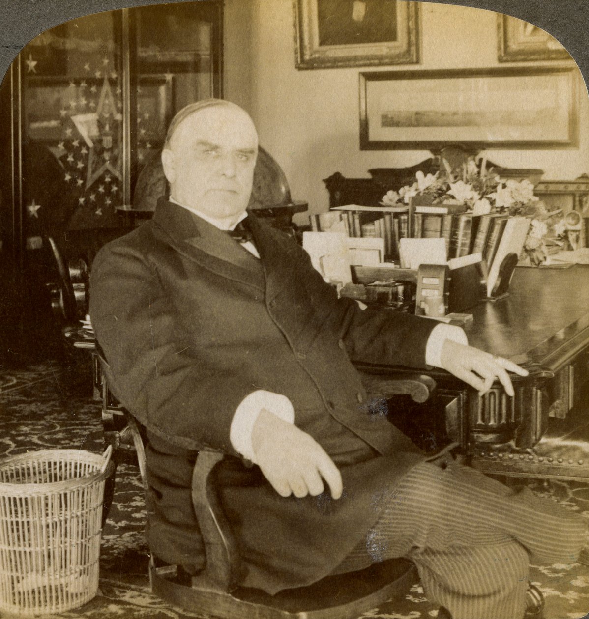 William McKinley, 25. prezident Spojených států, 1900 od Underwood and Underwood