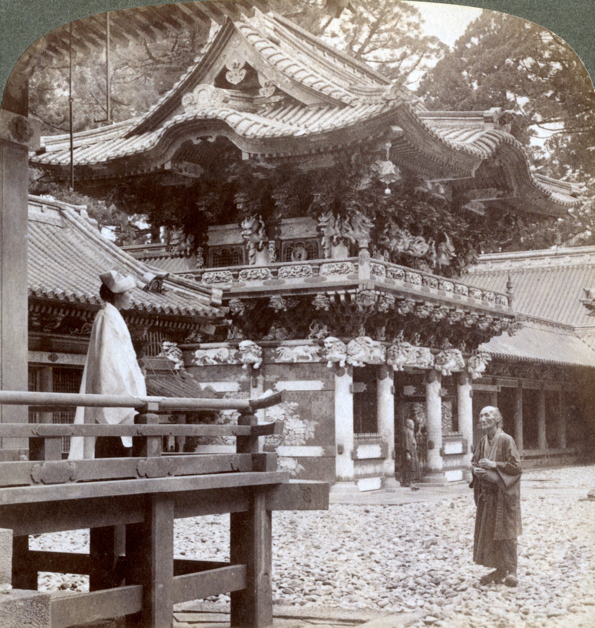 Noční prestižní ruka, buddy st hand MP, přeložil Nikko, Japonsko, 1904 od Underwood and Underwood