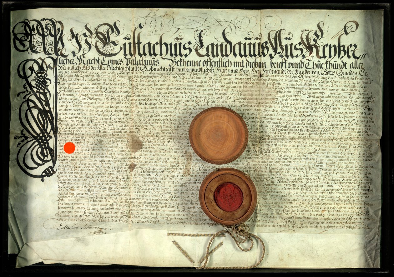 Rakouský šlechtický patent od Unidentified