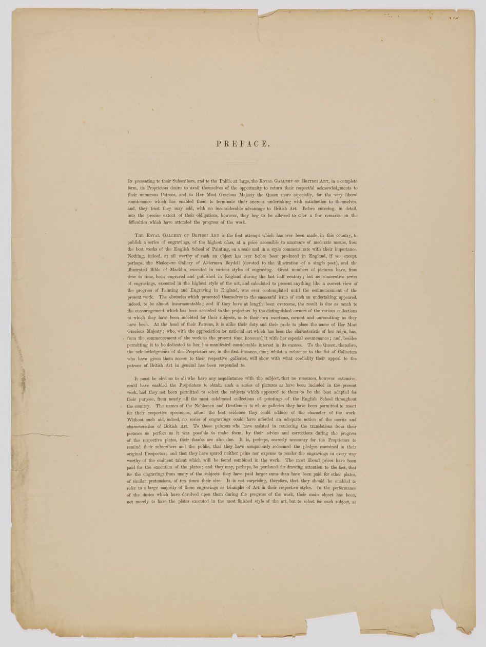 Předmluva ke knize "Královská galerie britského umění" od Unidentified