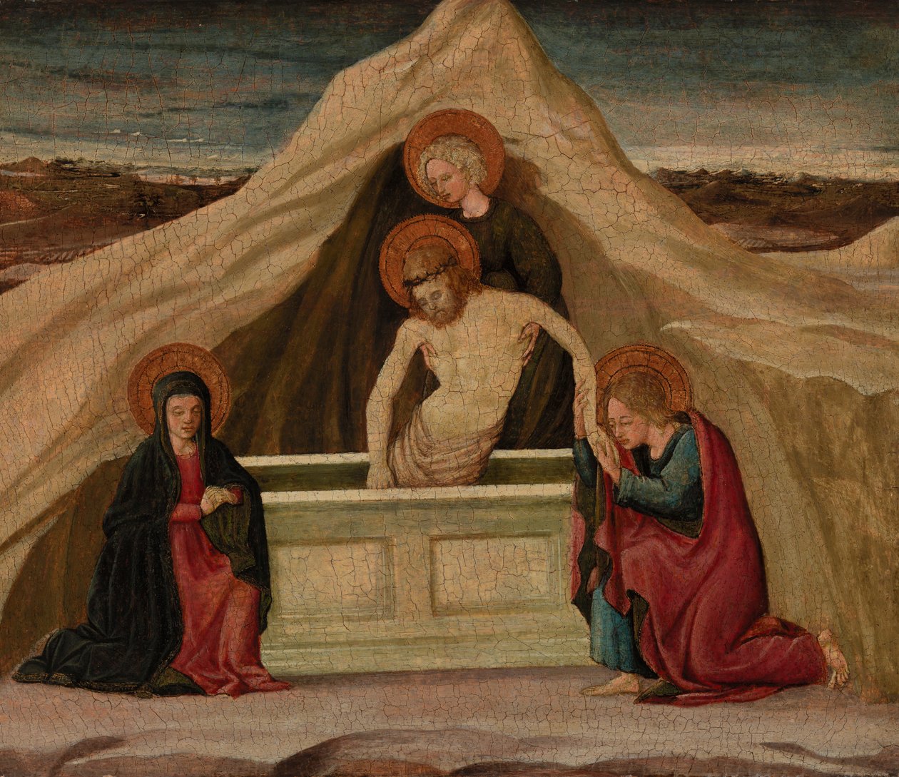Pohřeb Krista od Unidentified artist, Domenico Veneziano
