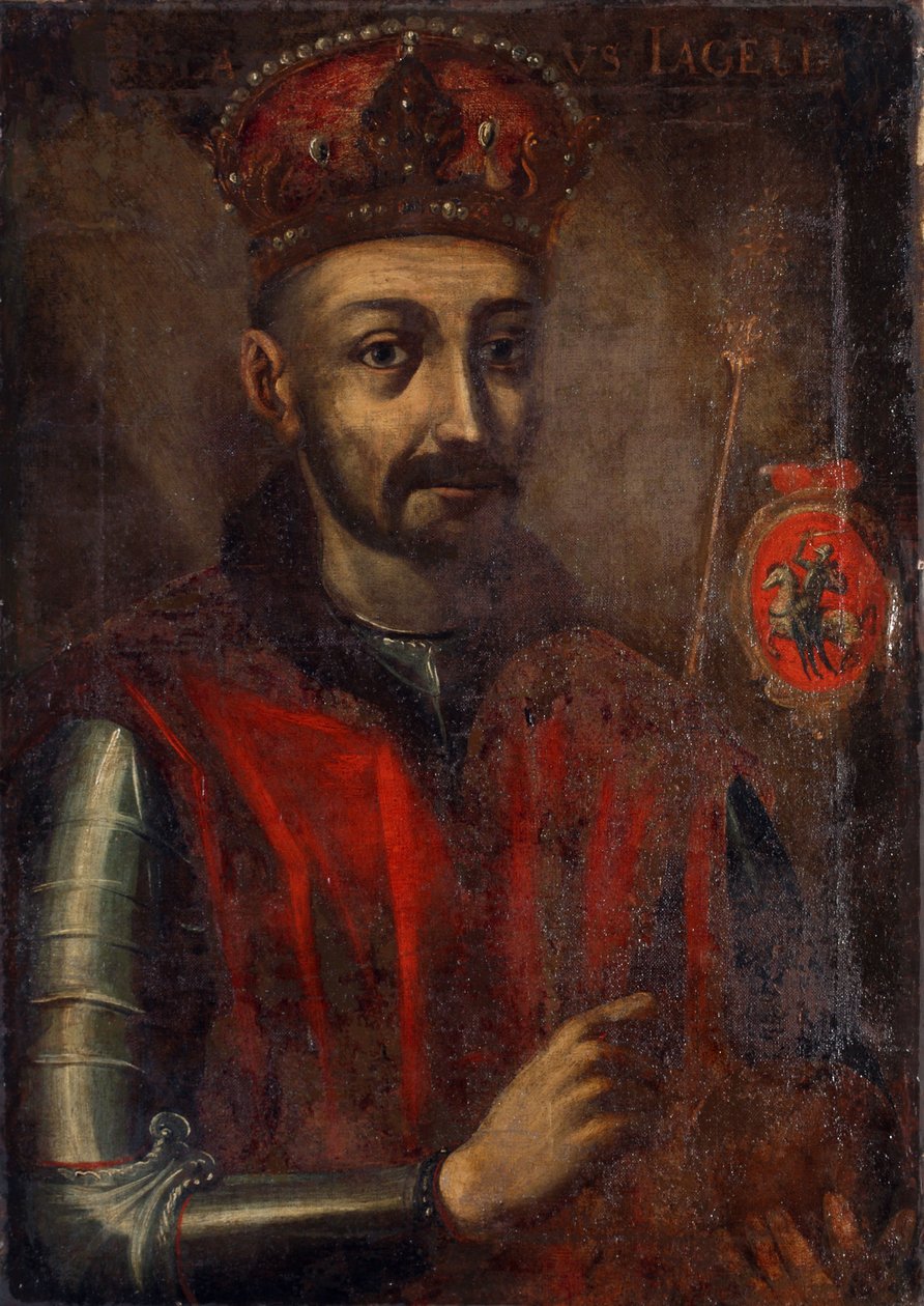 Malba, zobrazující velkovévodu Litvy a krále Polska Jogaila od Unidentified painter label QS