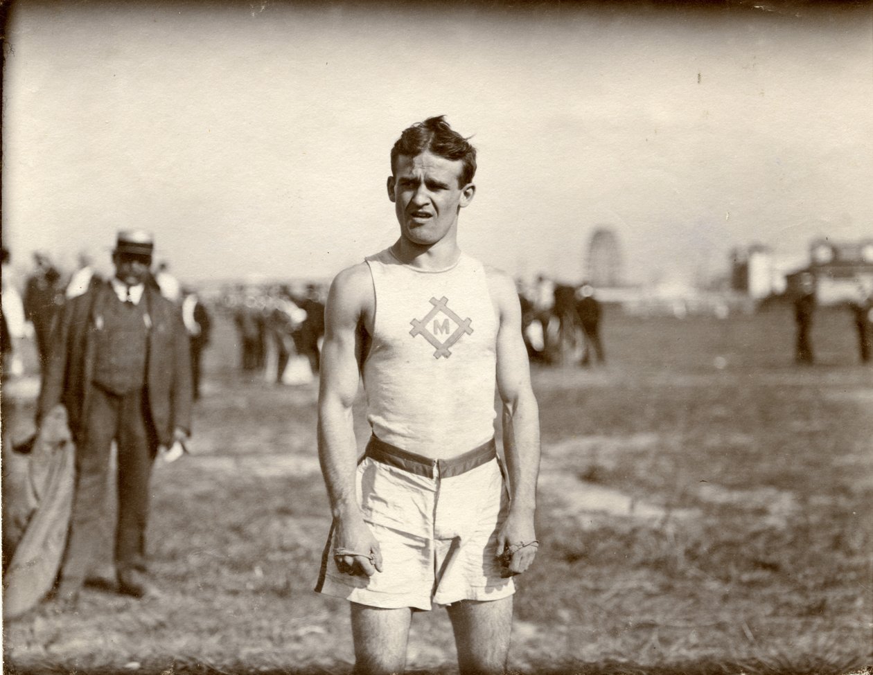 Olympijské hry 1904- Archie Hahn, atletický klub Milwaukee, vítěz 100 Meter Dash od Unknown