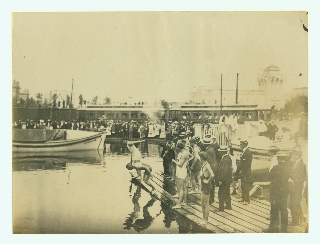 Olympijské hry 1904- Začátek handicapu na půl míle (plavání) od Unknown