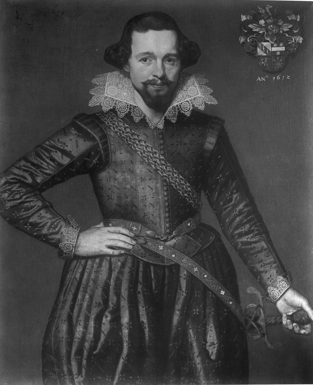 Detail portrétu Edzarda Jacoba Clanta van Nijesteina (1584-1648) od Unknown