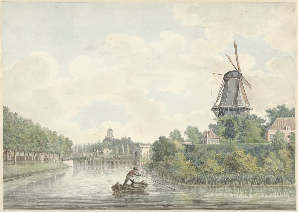 Pohled na městské hradby Middelburg od Unknown