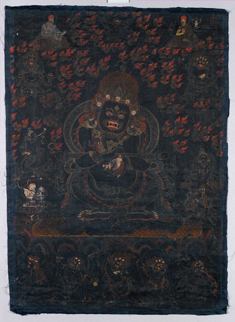 Mahakala, ochránce stanu, Tibet. od Unknown