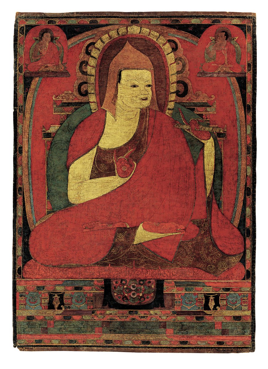 Portrét indického mnicha Atisha. Tibet od Unknown